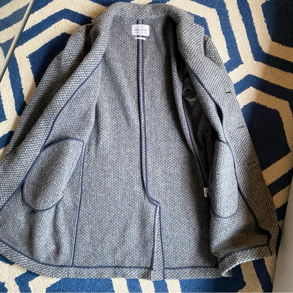 🩶 PLUS TALL WOOL & CO GREY CLASSIC WOOL BLEND WINTER COAT! - Picture 9 of 16